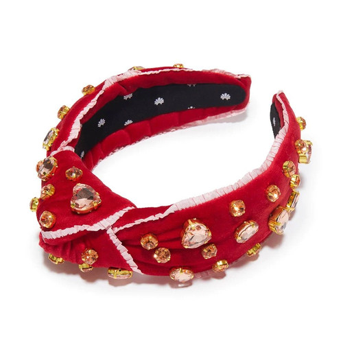 EMBELLISHED VALENTINES KNOTTED HEADBAND