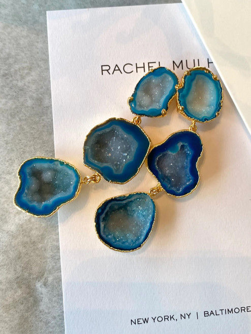 These blue geodes are the perfect pop of color.