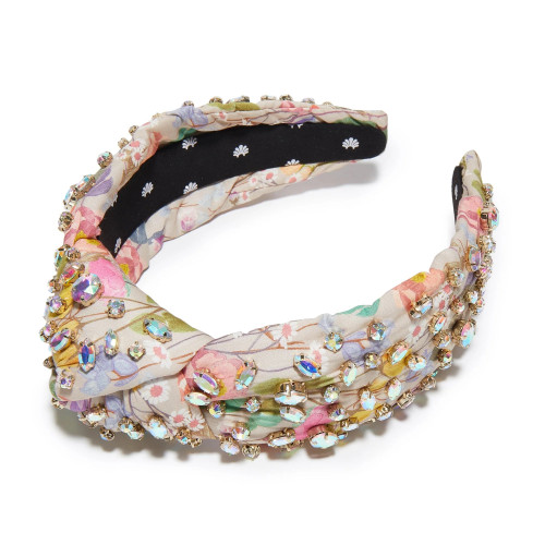 MIXED CRYSTAL KNOTTED HEADBAND