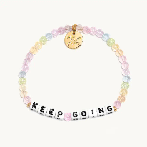 KEEP GOING BRACELET - FIELD OF FAIRIES - LITTLE WORDS PROJECT KEEP GOING BRACELET - FIELD OF FAIRIES - LITTLE WORDS PROJECT