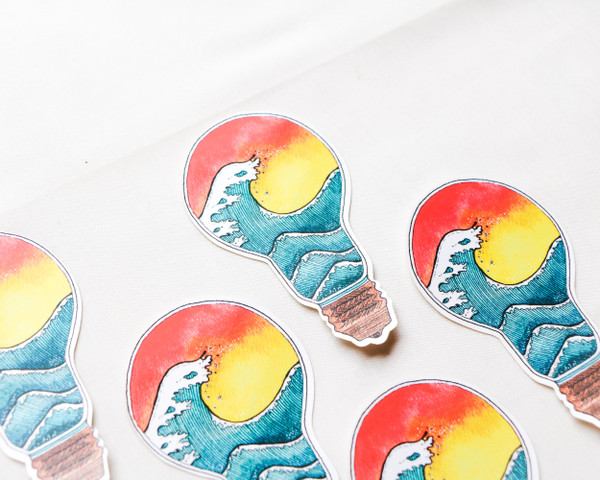Waves & Ideas Sticker