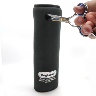 Insulating Neoprene Cover for Kegerator Tower 115mm 4 Tap Font