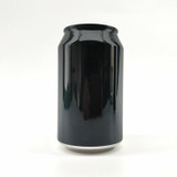 Aluminium Beer Can With Lid - 330ml - Black