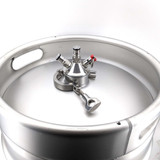 Ball Lock Tapping Head to 2" Tri-Clamp (Commercial Keg Adaptor) Ball Lock Tapping Head to 2" Tri-Clamp (Commercial Keg Adaptor)