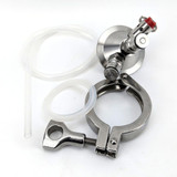 Ball Lock Tapping Head to 2" Tri-Clamp (Commercial Keg Adaptor) Ball Lock Tapping Head to 2" Tri-Clamp (Commercial Keg Adaptor)