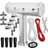 4 Tap T-Bar Brushed Stainless Font Kit - Pre-Order