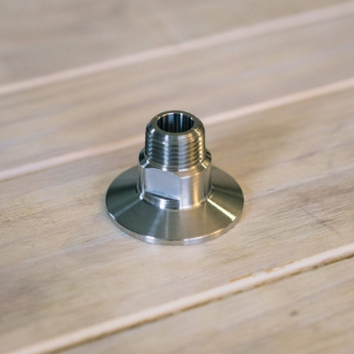 Tri-Clamp Cap with 1/2" Male NPT