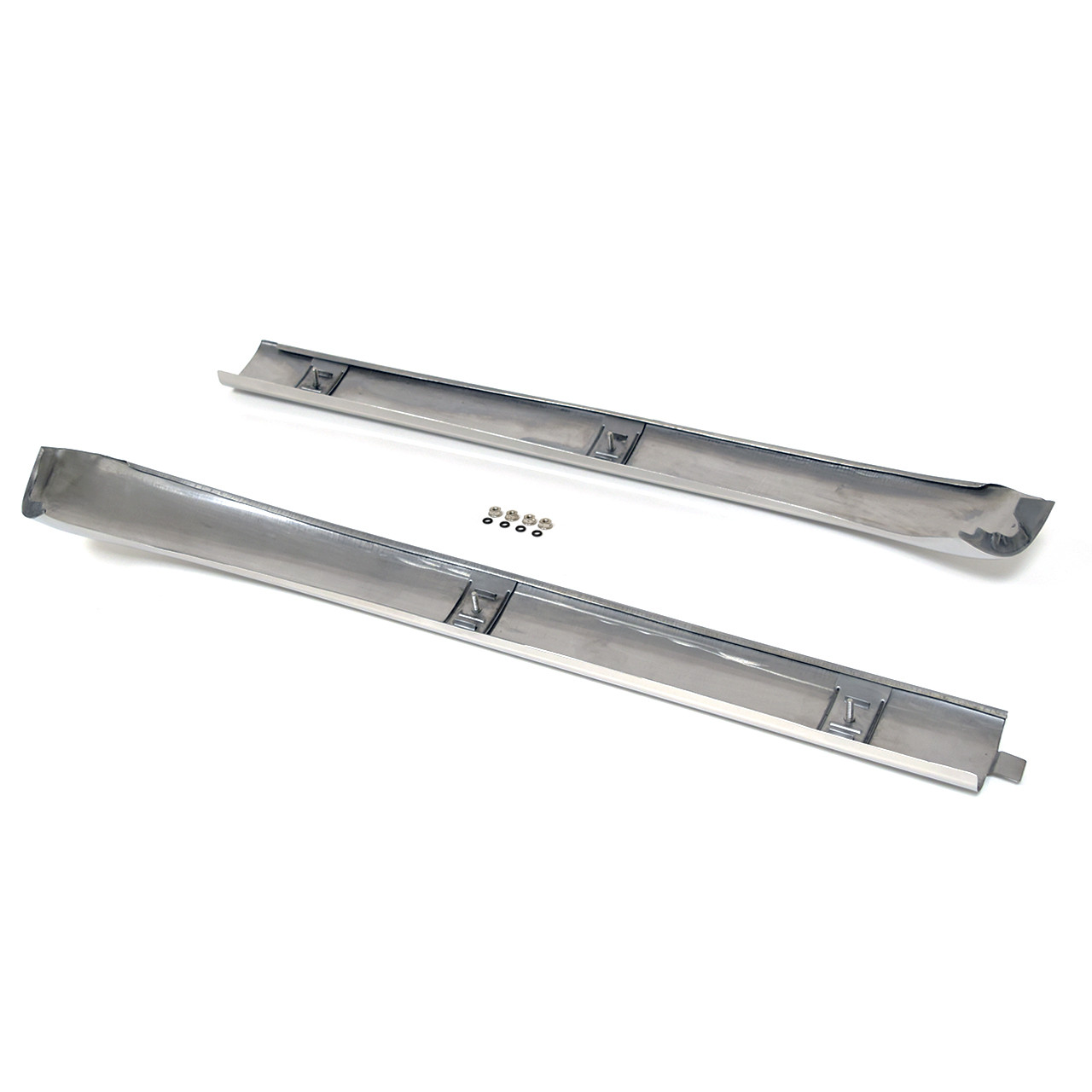 Windshield Molding Top Pair Polished Stainless Steel For Convertible [FM-BC021]
