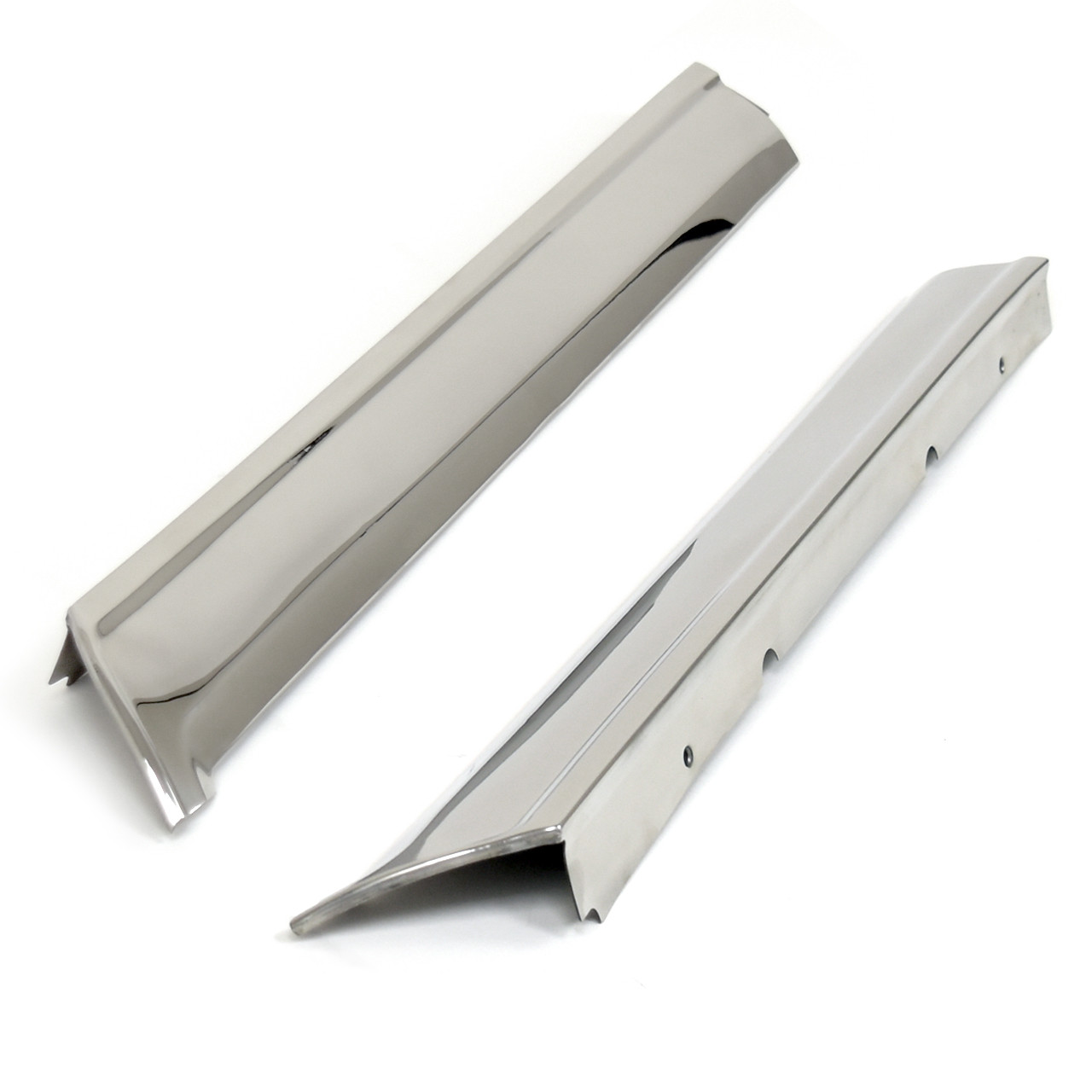 Windshield Molding Pillar Pair Polished Stainless Steel For Convertible [FM-BC022]