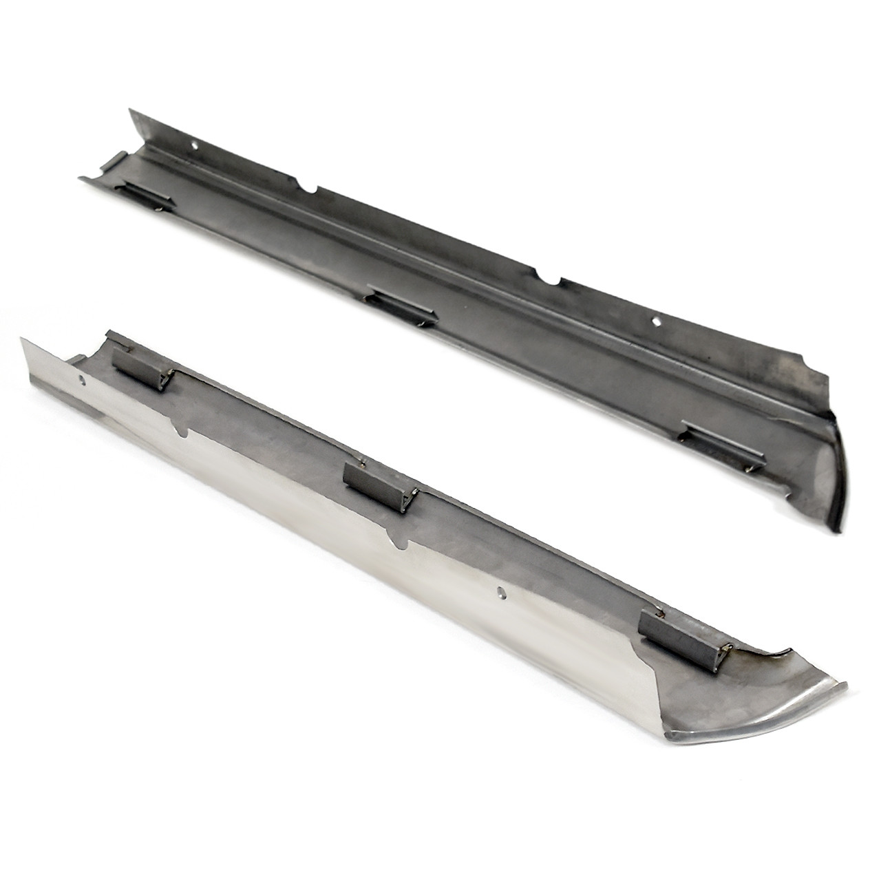 Windshield Molding Pillar Pair Polished Stainless Steel For Convertible [FM-BC022]