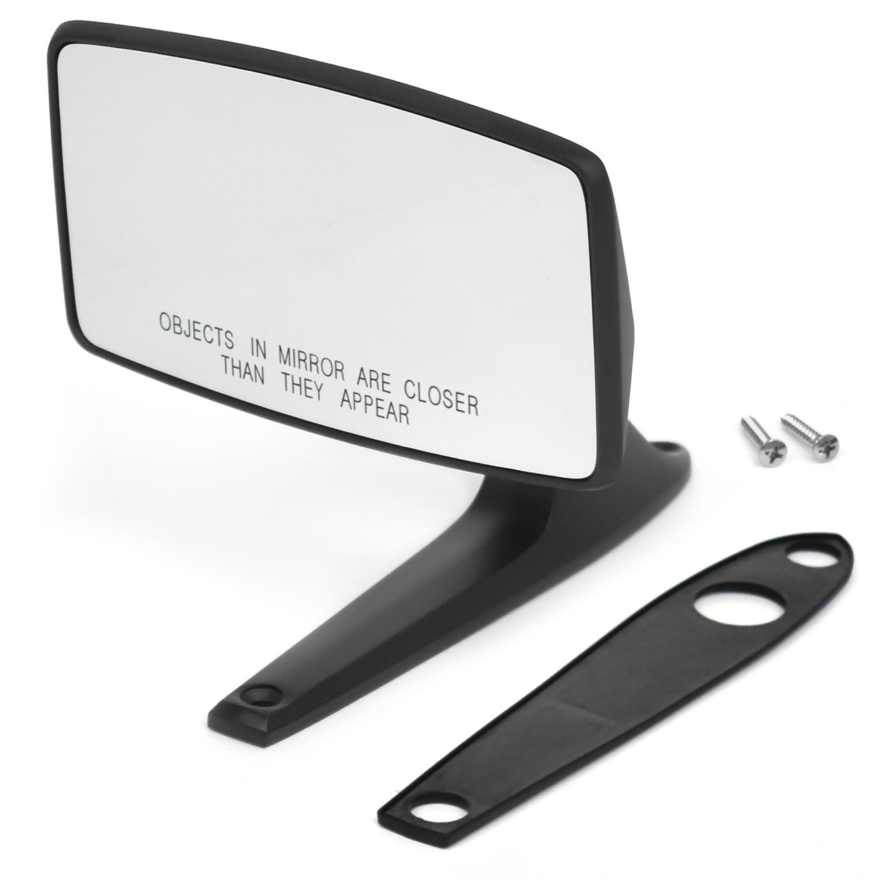 ACP Outside Mirror Black Finish Passenger Side With Convex Glass