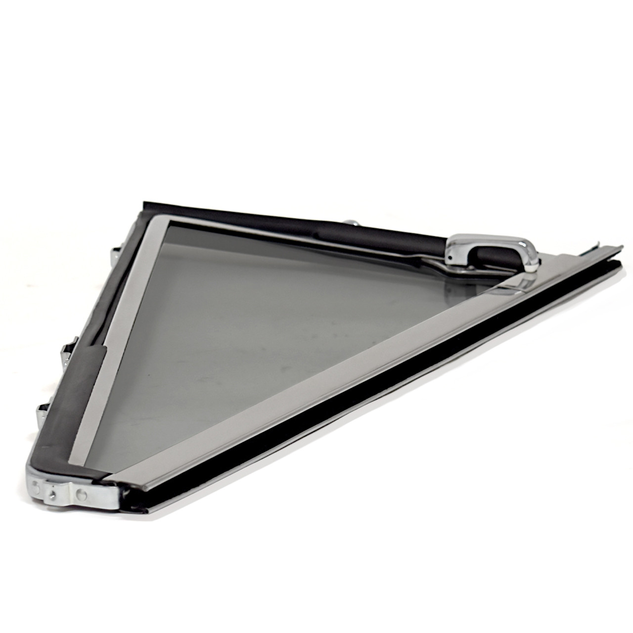 Vent Window Assembly Chrome Gray Tint Glass Driver Side [FB-VW002L]