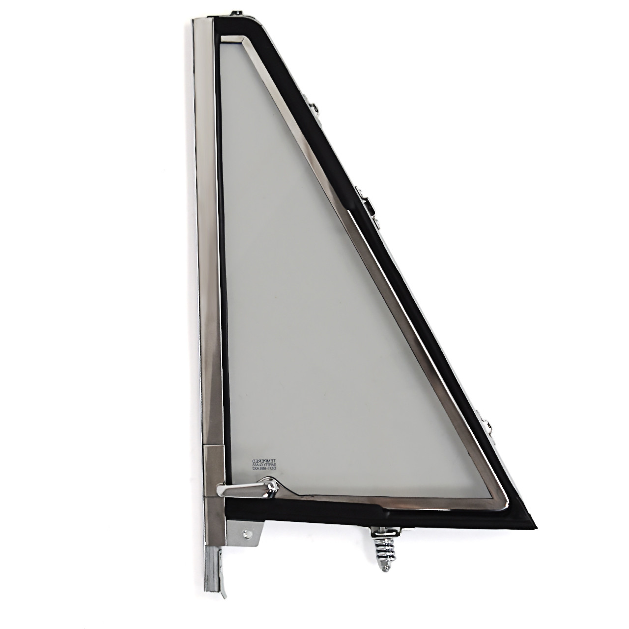 Vent Window Assembly Chrome Gray Tint Glass Driver Side [FB-VW002L]