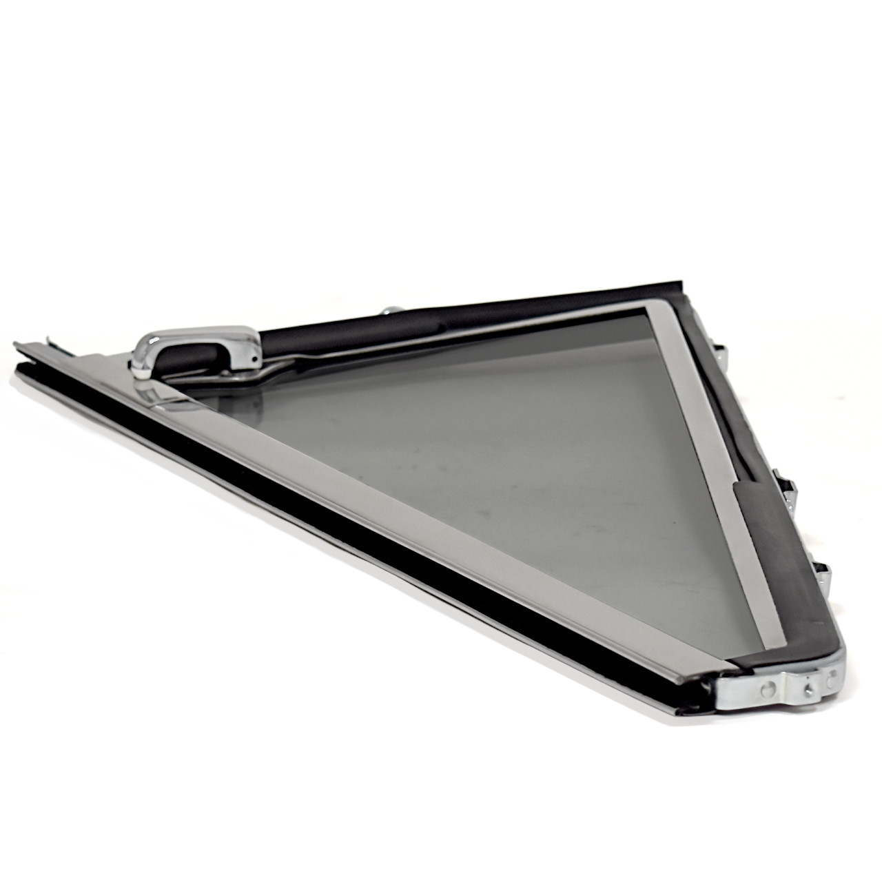 Vent Window Assembly Chrome Gray Tint Glass Passenger Side [FB-VW002R]