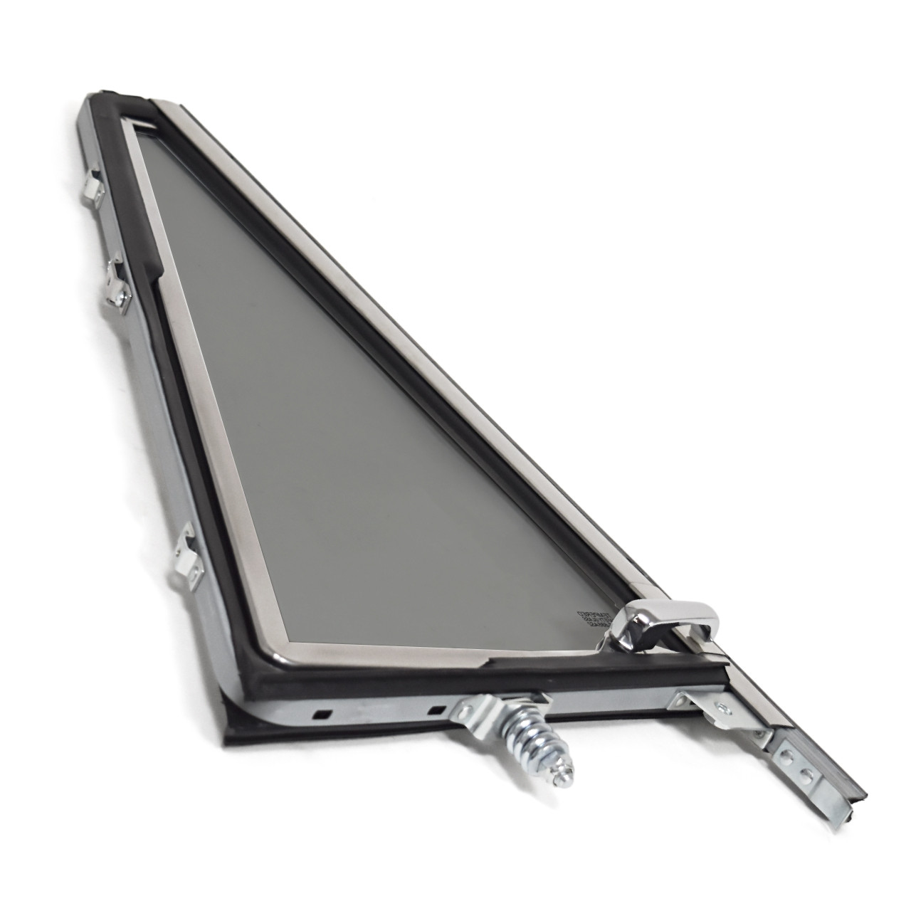Vent Window Assembly Chrome Gray Tint Glass Passenger Side [FB-VW002R]