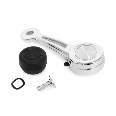 Quarter Window Handle With Black Knob Driver or Passenger Side [FM-BW016A]