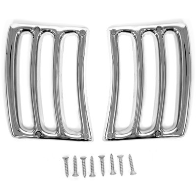 Headlight Bucket Extension Trim Chrome Pair [FM-BH001B]