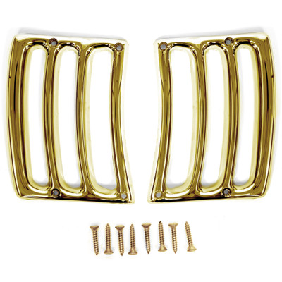 Headlight Bucket Extension Trim Gold Pair [FM-BH001C]