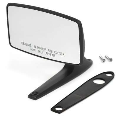 Outside Mirror Black Finish Passenger Side With Convex Glass [FM-BM004KV]
