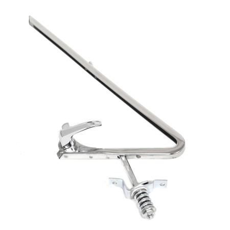 Vent Window Glass Frame With Chrome Handle Driver Side [FM-BVW03BL]