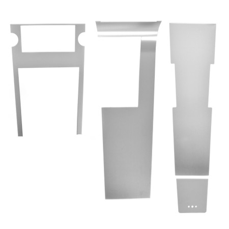 Center Console Overlay Set Brushed Aluminum Manual [FM-BC008T]