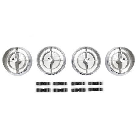 Air Conditioner Fan Register 4 Piece Set With 8 Clips For Underdash Hang-On Unit [FM-ACB01A]
