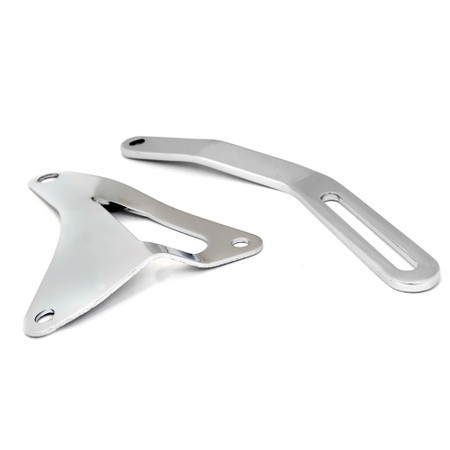 Alternator Bracket Set 289/302/351 w/o Smog Pump Chrome [FM-EA013]