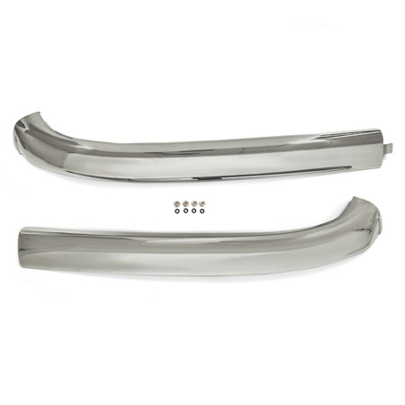 Windshield Molding Top Pair Polished Stainless Steel For Convertible [FM-BC021]