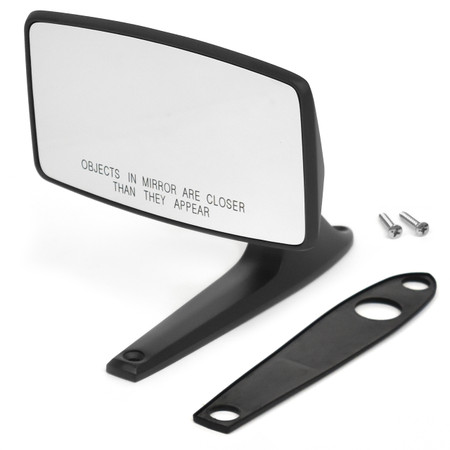 Outside Mirror Black Finish Passenger Side With Convex Glass [FM-BM004KV]