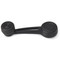 Door Or Quarter Window Handle With Knob And Cover Plate Standard Black Driver or Passenger Side [FM-BW014E]