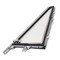 Vent Window Assembly Chrome Clear Glass Driver Side [FB-VW001L]