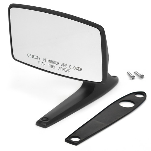 ACP Outside Mirror Black Finish Passenger Side With Convex Glass