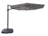 Kettler 3.3m Free Arm Dual Tilt parasol with LED lights and wireless speaker -Grey Taupe Canopy LOCAL DELIVERY ONLY