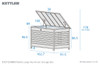 Kettler Large Aluminium Storage Box - Pebble