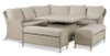 Chedworth Reclining Square Corner Sofa with Ceramic Dual Height Table - Sandstone