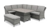 Lomond 7 Seat Corner Set With Bench And High/Low Rectangular Table (NI & ROI Delivery Only)