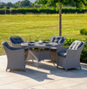kettler Foxley 4 Seat Dining Set With Parasol & Base (NI & ROI Delivery Only)