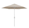 Kettler 3.0M Wind Up parasol With Tilt & Night Cover Brushed Aluminium Frame/Stone Canopy (NI & ROI Delivery Only)