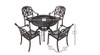 Bramblecrest Venice 4 Seat Dining Set with Parasol & Base (NI & ROI Delivery Only