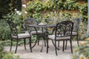 Bramblecrest Venice 4 Seat Dining Set with Parasol & Base (NI & ROI Delivery Only