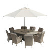 Supremo Cassano 8 Seat Oval Dining Set (NI & ROI Delivery Only)