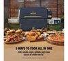 Ninja FlexFlame Gas BBQ & Outdoor Cooking System - Blue & Gold PG301UKBL