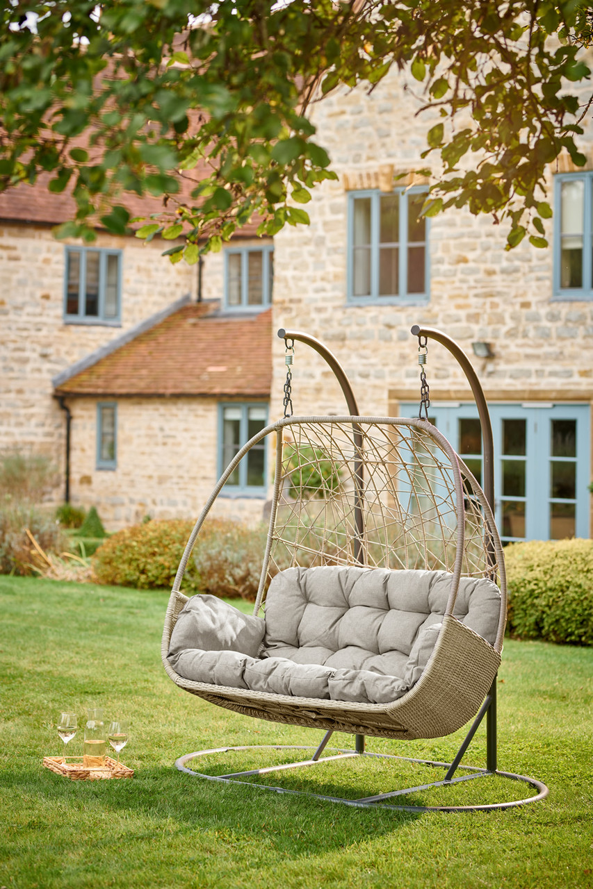 b&m swing chair double