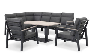 Kettler Tudor Corner Set with High/Low Table (NI & ROI Delivery Only)