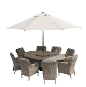 Supremo Cassano 8 Seat Oval Dining Set (NI & ROI Delivery Only)