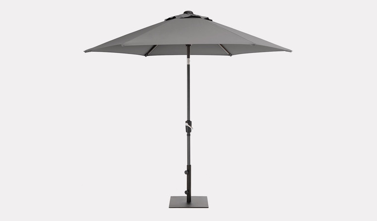 Kettler 2.5m Wind Up Parasol With Tilt & Night Cover Slate (NI & ROI Delivery Only)