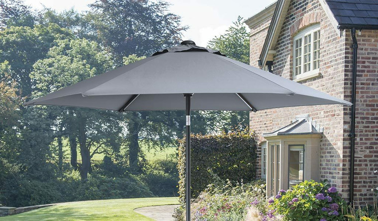 Kettler 3m Wind Up Parasol With Tilt Slate NORTHERN IRELAND/ROI DELIVERY ONLY