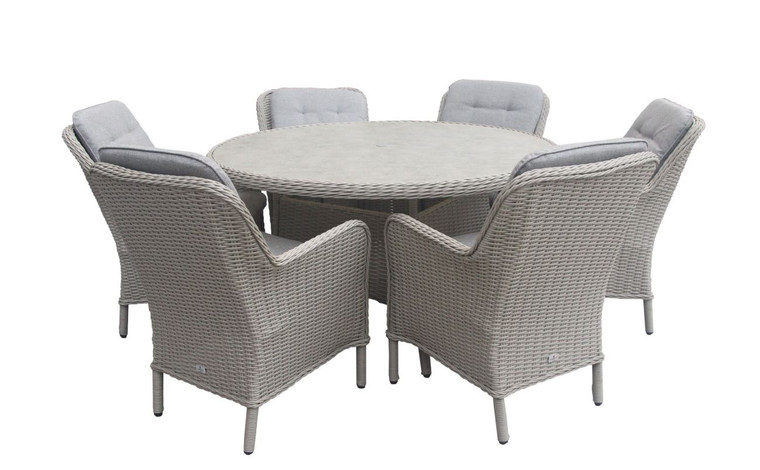 Supremo 6 Seat Dining Set (NI & ROI Delivery Only)