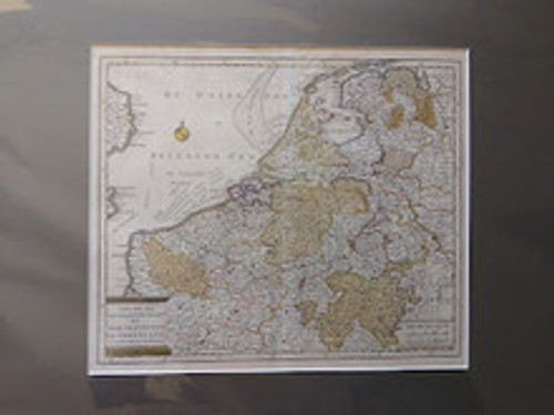 Antique Map NEDERLAND by Isaak Tirion, published 1753