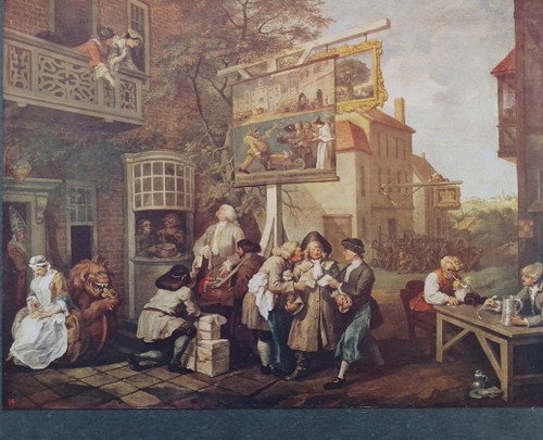Vintage print - The Election:  Canvassing for Votes (Hogarth) - published 1912